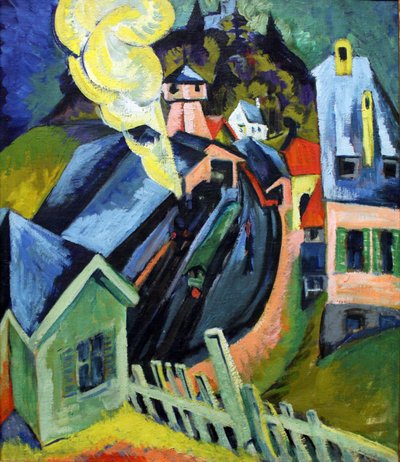 Königstein Train Station by Ernst Ludwig Kirchner